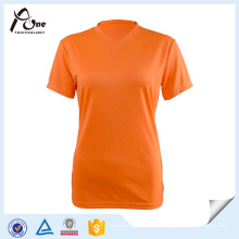 Fabricantes V cuello Camisetas Plain running desgaste